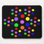 Floral Rainbow Spots Mousepad