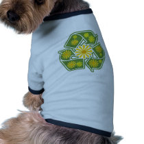 Floral Recycle Sign pet clothing