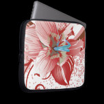 floral red  elegance laptop sleeves