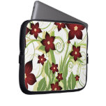 floral red  elegance laptop sleeves