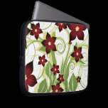 floral red  elegance laptop sleeves