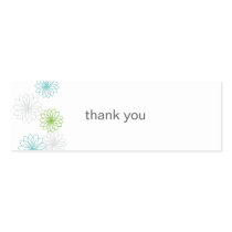 Floral Reflections Thank You Gift Tag Business Card Templates