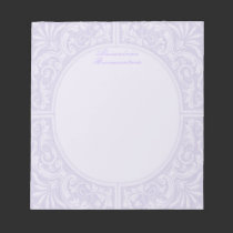 Floral Relief Circular Frame notepads