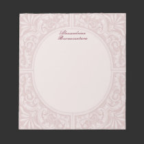 Floral Relief Circular Frame notepads