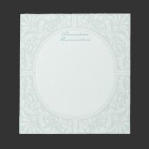 Floral Relief Circular Frame notepads