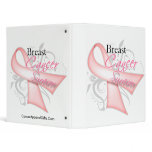 Floral Ribbon Breast Cancer Survivor 2 Binder