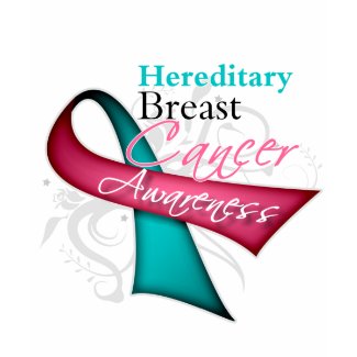 Floral Ribbon Hereditary Breast Cancer shirt