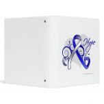 Floral Ribbon Hope - ALS Disease binders
