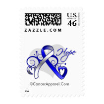 Floral Ribbon Hope - ALS Disease Postage
