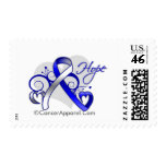 Floral Ribbon Hope - ALS Disease Postage Stamp