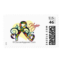 Floral Ribbon Hope - Autism Postage