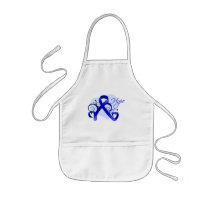 Floral Ribbon Hope - Colon Cancer Aprons