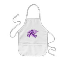Floral Ribbon Hope - Epilepsy Awareness Aprons