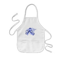 Floral Ribbon Hope - Esophageal Cancer Apron