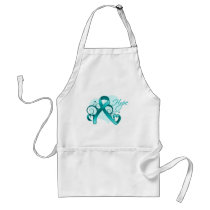 Floral Ribbon HOPE - Gynecologic Cancer Aprons