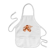 Floral Ribbon Hope - Leukemia Apron