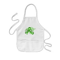 Floral Ribbon Hope - Lymphoma Aprons