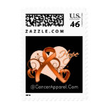 Floral Ribbon Hope - Multiple Sclerosis Postage Stamp