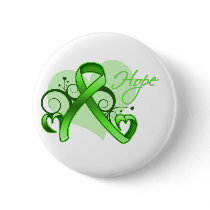 Floral Ribbon Hope - Non-Hodgkin's Lymphoma Button