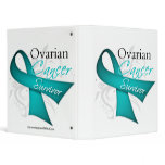 Floral Ribbon Ovarian Cancer Survivor Binders