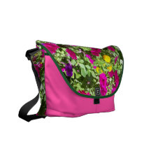 Floral Rickshaw Messenger Bag