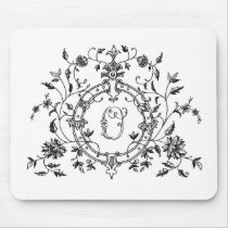 Floral Ring O Mousepad by miller531 Floral Ring O Mousepad
