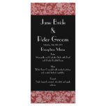 Floral Rococo Wedding, menu/program rack card
