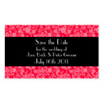 Floral Rococo Wedding, save the date mini card Business Cards