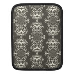 Floral rose damask swirl wallpaper pattern sleeve iPad sleeve