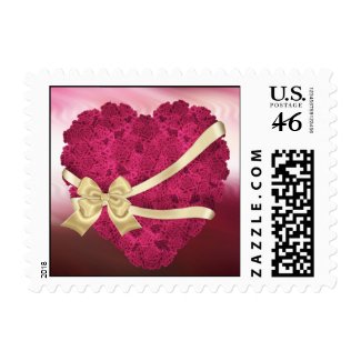 Floral Roses Heart stamp