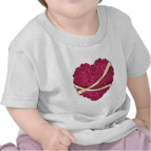 Floral Roses Heart T-shirts