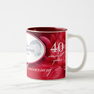 Floral ruby anniversary