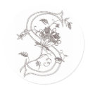 Floral S Sticker