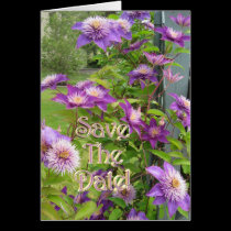 Floral Save the Date Card cards