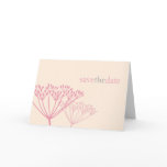 Floral save the date Card