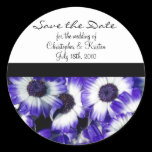 Floral Save the Date Custom Sticker stickers