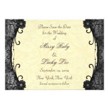 Floral Save the Date Personalized Invite
