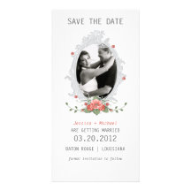 Floral Save the Date Photo Cards