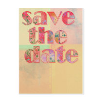 Floral save the date postcards by aslentz Floral save the date postcards