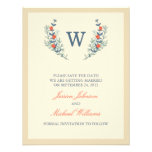 Floral Save the Date (Save the Date) invitations