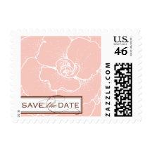 Floral Save the Date Stamp