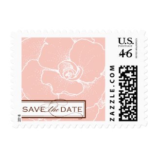 Floral Save the Date Stamp stamp
