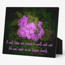 Floral Saying Plaque plaques