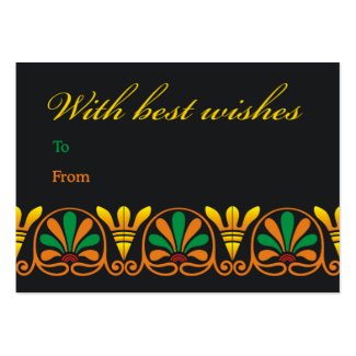 Floral scroll best wishes profilecard