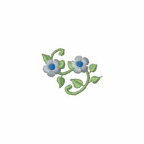 Floral Scroll embroidered shirts