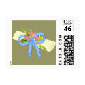 Floral Scroll Graduation or Reunion postage by PCImpressions Floral Scroll Graduation or Reunion postage
