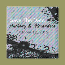 Floral Scroll & Texture magnets