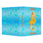 Floral Seahorse Binder