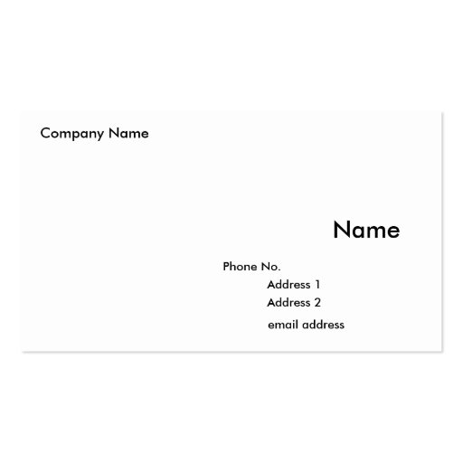 Floral Series - 02 - White/Green Business Card Template (back side)
