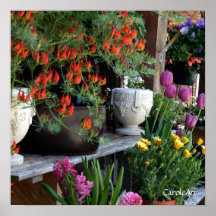 "Floral Shop Pots" Fine Art Poster